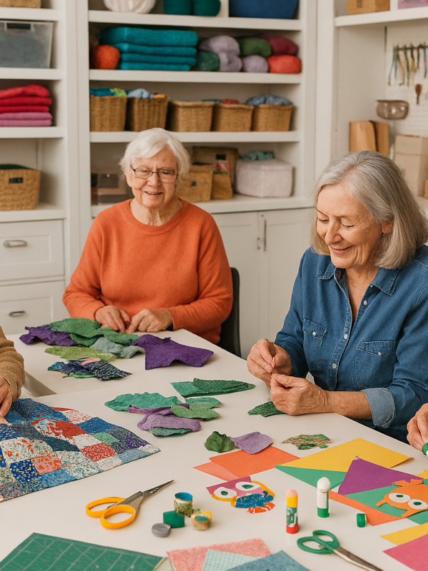 A group of older wom